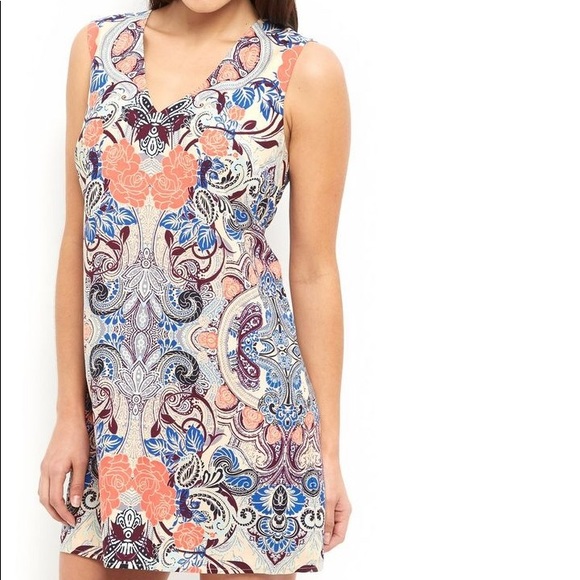 ASOS Petite Paisley print tunic dress size 8 - sm - Picture 2 of 8